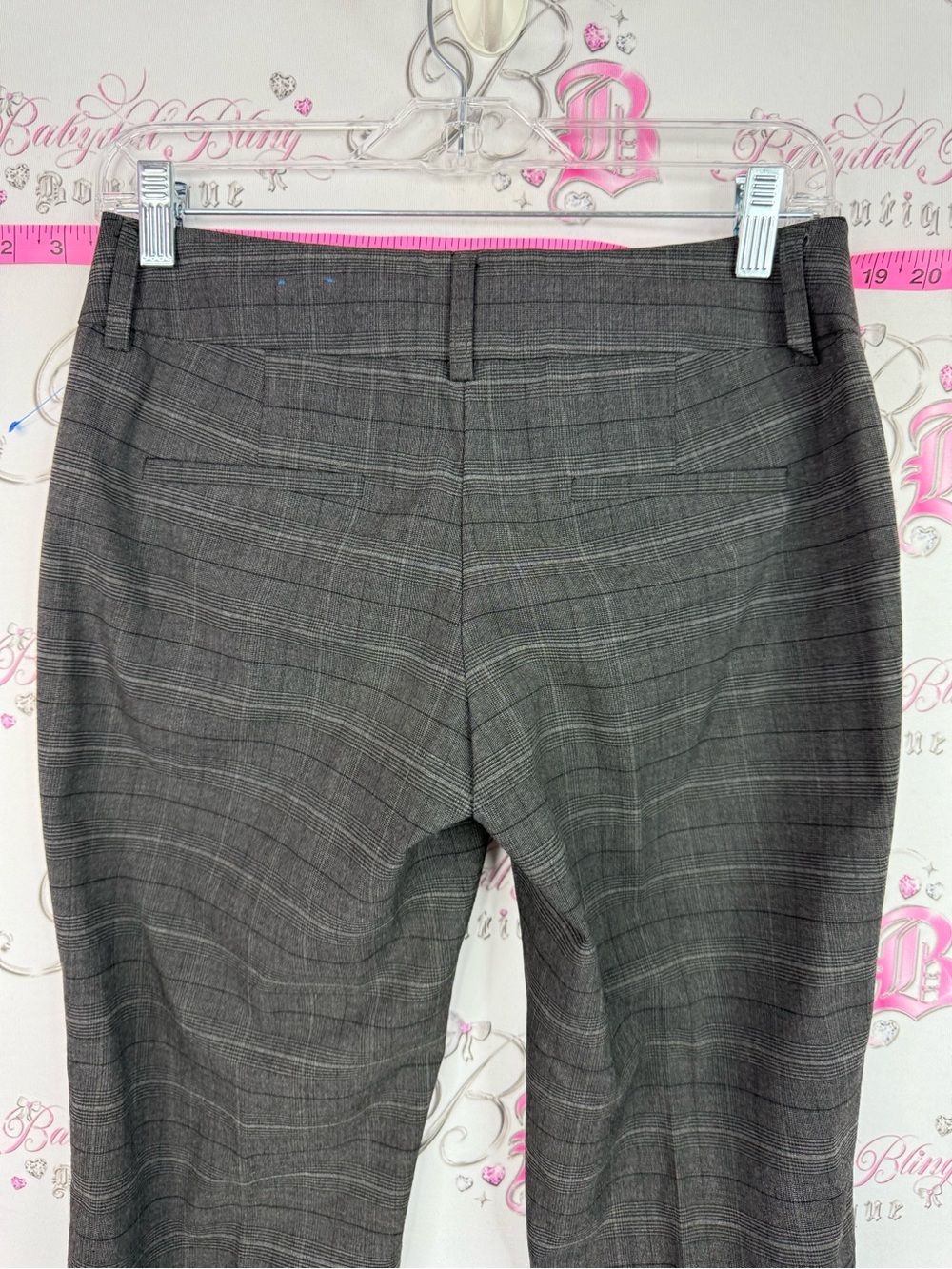 Ricki's pants Gray Plaid Boot Cut Dress Pants - Picture 3 of 11